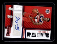 2018-19 Panini Contenders Up and Coming Contenders Auto #38 Troy Brown Jr. /199