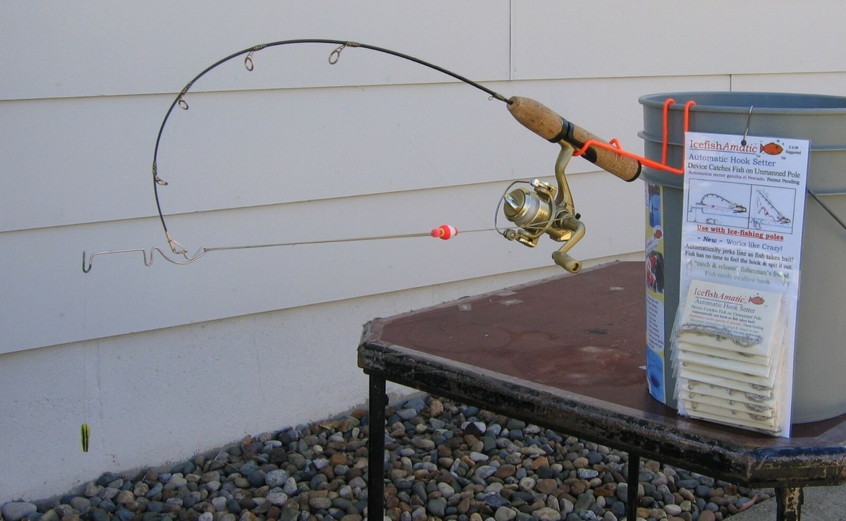 Ice fishing pole hook setters (8) Tackle fits ice fishing rods
