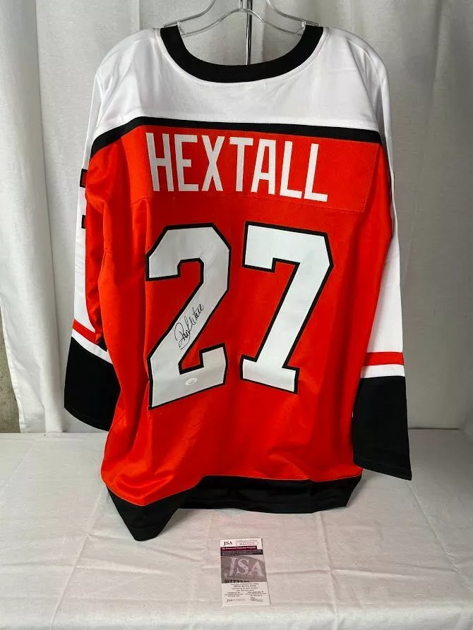 Ron Hextall Flyers Autographed/Signed Custom Black Jersey JSA 154962