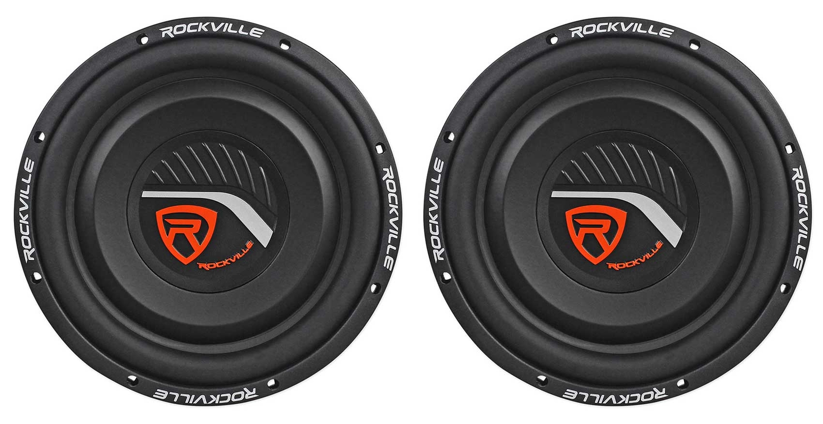 2 Автомобильных сабвуфера Rockville W12T4S4 12 с неглубоким креплением мощностью 1400 Вт соответствующие стандарту CEA 4-Омные 17790₽