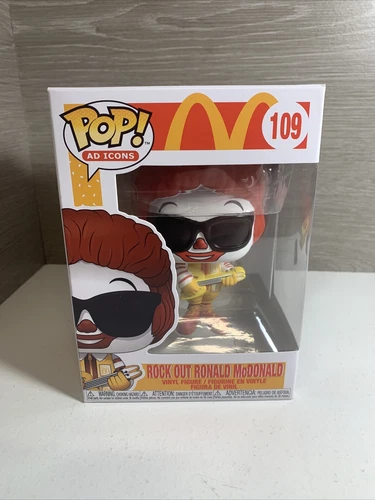 Funko Pop Ad Icons McDonalds Rock Out Ronald McDonald #109