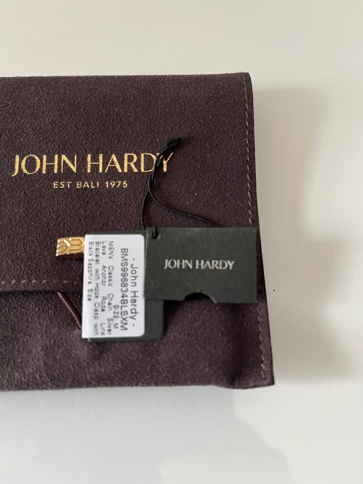 UNIQUE John Hardy Solid Silver & Black Sapphire B… - image 13