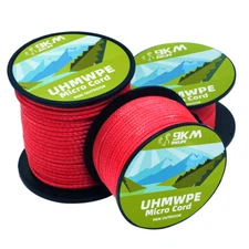580lb 1.3mm UHMWPE Red Braided Fishing Rope Tent Camp Kayak Sailboat Kite Line