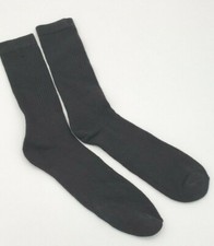 Big MENS Sport Socks 13-16 Shoe Size Black LEE Crew SIX PAIR Arch Support