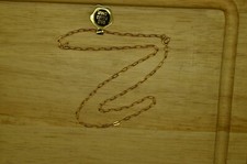15" YELLOW GOLD FILLED CABLE CHAIN NECKLACE 2mm