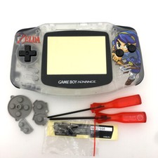 GBA The Legend of Zelda Housing Shell Gameboy Advance case Cover Clear White