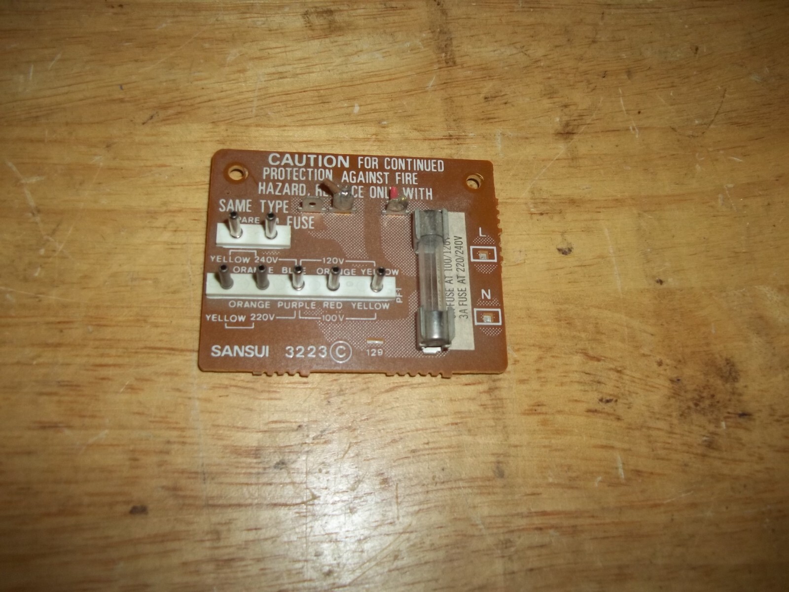 Sansui AU-D7 Integrated  Amplifier Power Supply Board  Pt.# F-3223