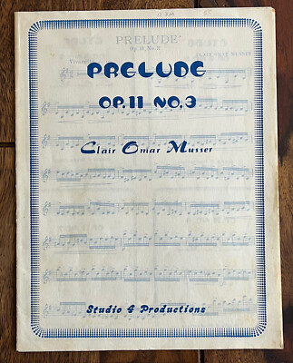 PRELUDE OP. 11 NO.3   Solo-Marimba-Stück von Clair Omar Musser