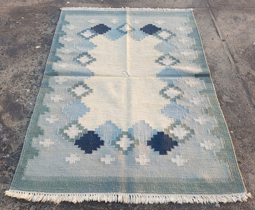 Vintage Traditional Handmade Beautiful Turkish Kilim Floor Rug Carpet 173x125 cm