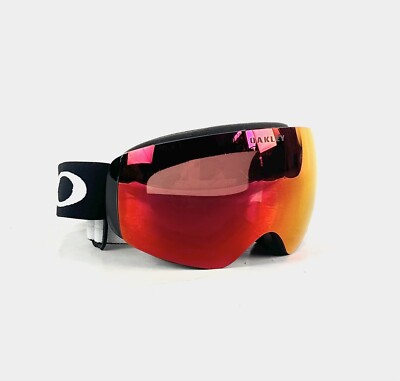Oakley Flight Deck M Goggle Ski/Snowboard Brille Torch Iridium (schwarz)