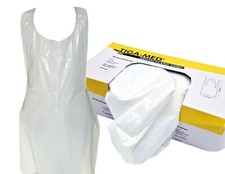 PE Sch&uuml;rzen einzeln gefaltet Einmalsch&uuml;rzen Einweg Einmal 125cm o. 140cm  n.Wahl