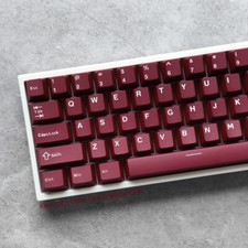 Red PBT Double Shot Keycaps Set Cherry Profile for MX Mechanical Keyboards