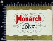 Monarch Beer Label - ILLINOIS