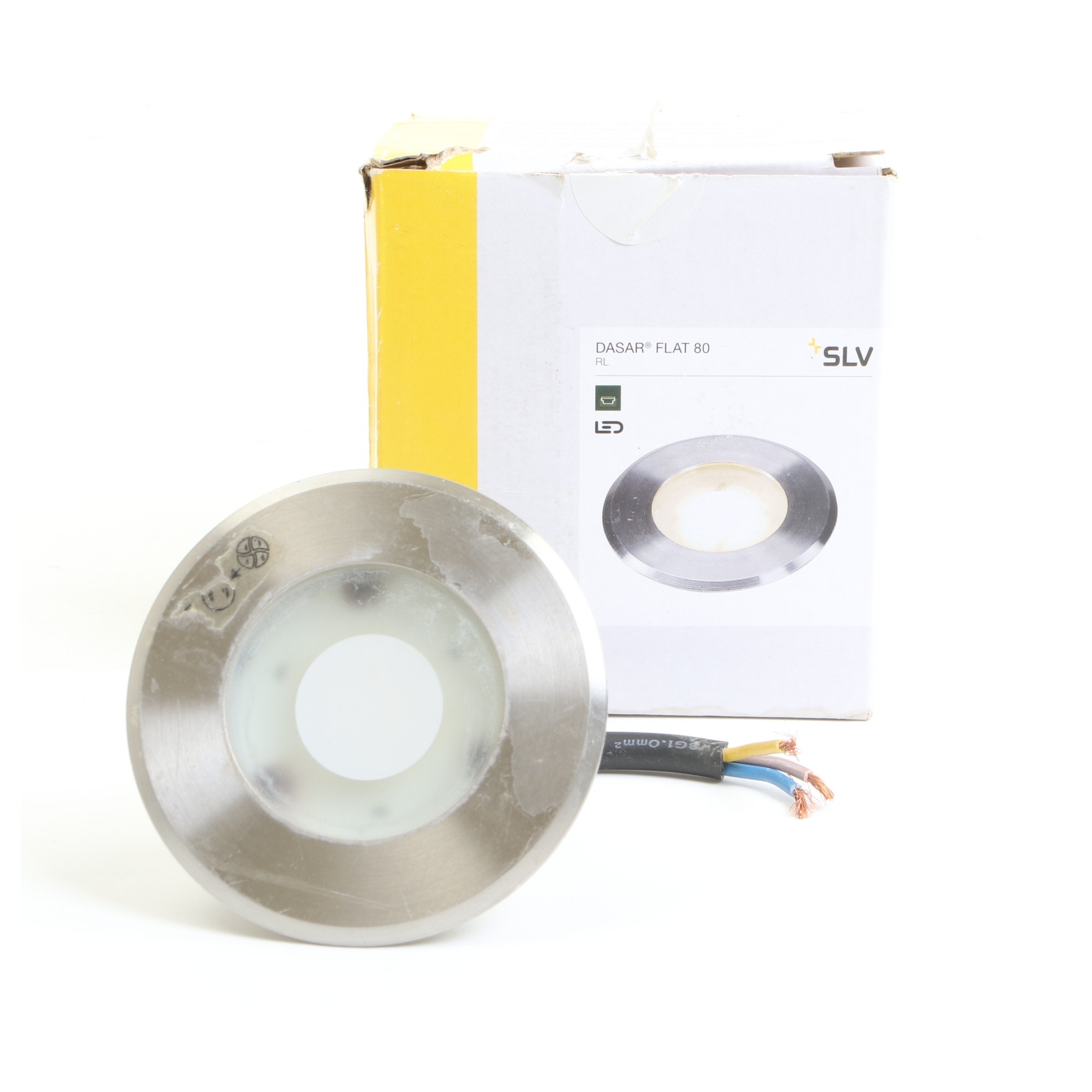 SLV DASAR FLAT 80 Outdoor Recessed Light, LED, 3.5W,... + Defect (266149)