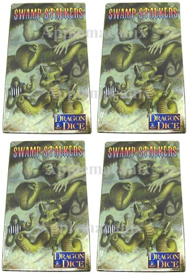 NEW 4 SFR Swamp Stalkers 2019 Kickers Booster Pack Dragon Dice TSR Swampstalkers
