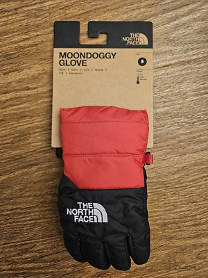 The North Face Kids moondoggy Gloves Black/Red Size S Toddler/Child NEW wTags 