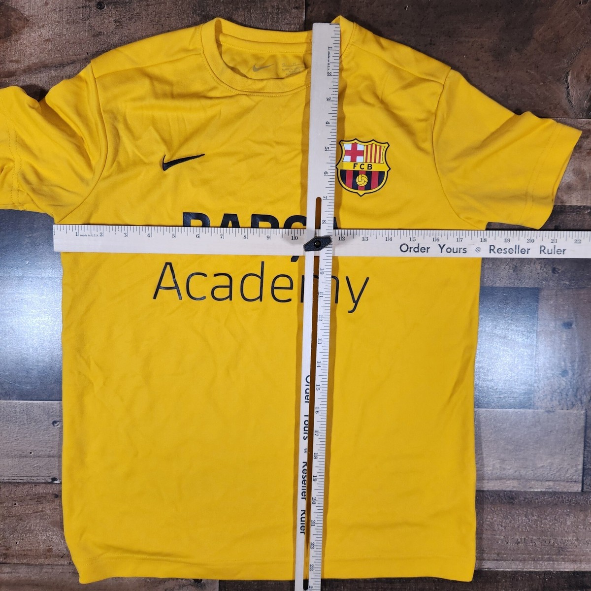 Nike Dri-Fit FC Barcelona Barca Academy Jersey Yellow Soccer