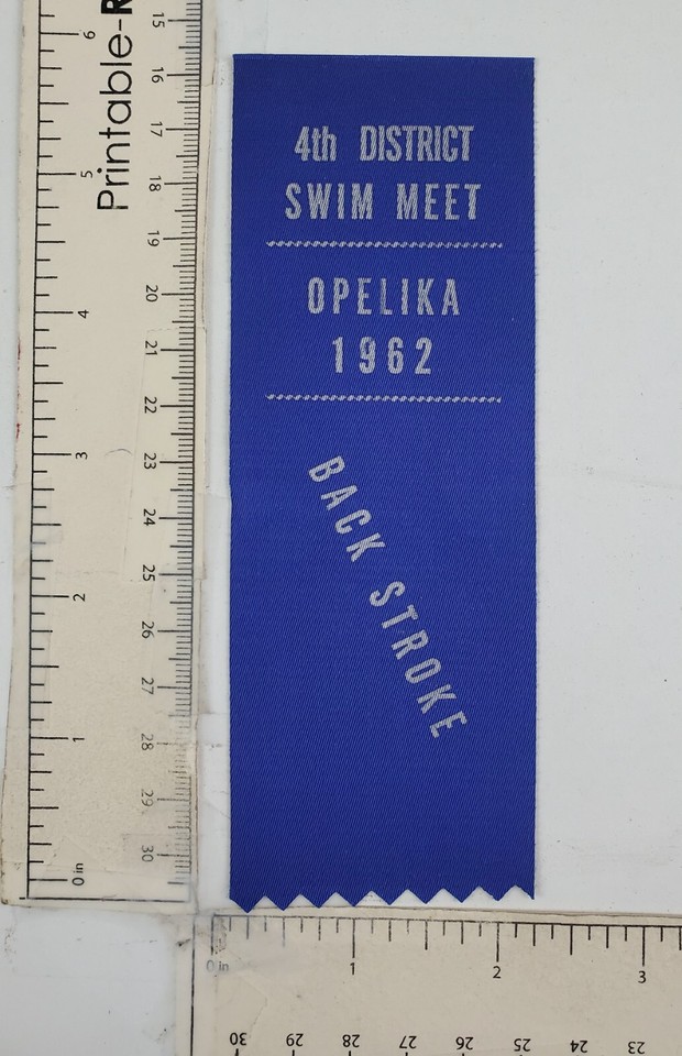 196162 Opelika Alex City Alabama AL Swimming Swim Meet Ribbons Winner