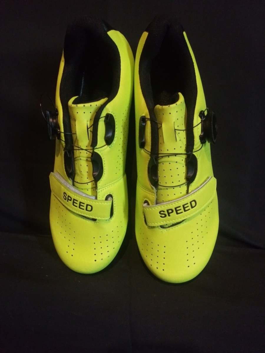 Chaussures Vélo Route Speed USA Pour Femme - Taille 7.5/US 39, Vert Néon