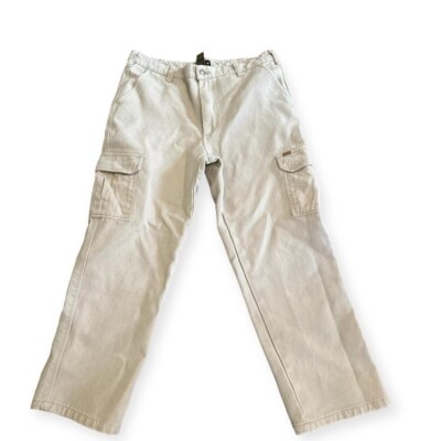 STANLEY CANVAS FLEECE LINED CARGO PANTS 34X30