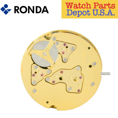Ronda 5040.E Quartz Chronograph Movement, 3 Hands Day & Date