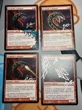 Plated Geopede Signed Altered Playset by Artist MTG Magic the Gathering