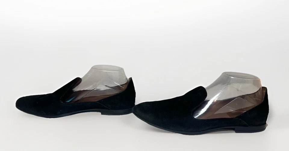 Zapatos sin cordones AQUATALIA para mujer de gamuza negra de cuero punta en punta TALLA 8,5 Foto 3 de 4