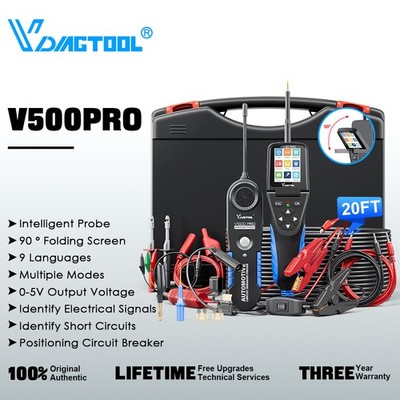 VDIAGTOOL V500Pro Automotive Circuit Tester Power Circuit Probe Tester Breaker