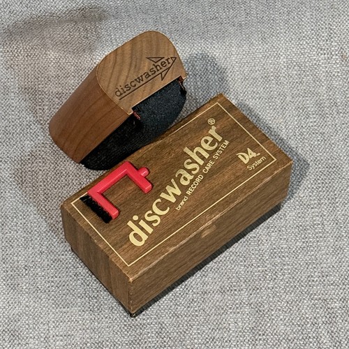 Vintage Discwasher D4 System Vinyl Record Care Kit Wood Brush & Stylus Cleaner