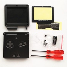 Black Housing Shell Case for GBA SP Gameboy Advance SP - Colors Buttons Optional
