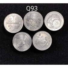 2019-P America The Beautiful Quarters Full Set of 5, Actual Coins Shown [AL-Q93]
