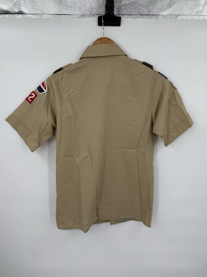 Boy Scouts of America Cub Scout Uniforme Juvenil Camisa Mezcla Poliéster Talla Grande Foto 2 de 4