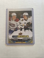 2024-25 Upper Deck Series 1 UD Canvas - #C-90 Cole Caufield, Connor Bedard