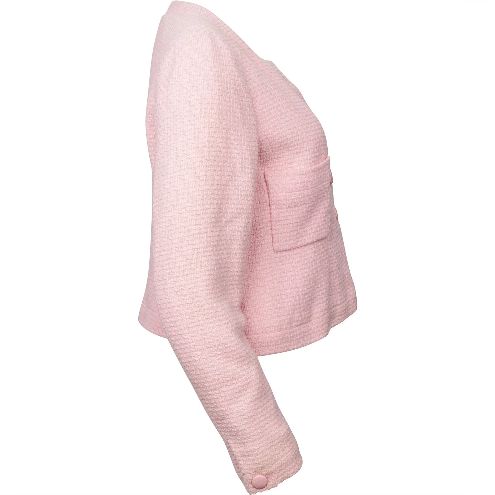 Chanel Pink Tweed Costume Jacket (DE38 FR40) Giacca Coco CC