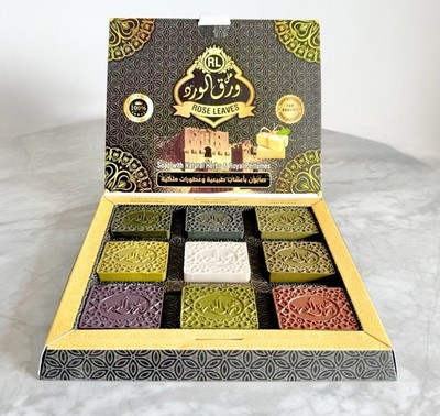 Alepposeifen, Geschenk-Box 9x70g, Naturseifen Mit Ölen Und Duftkräutern