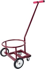 5 Gal Bucket Cart with Brake Wheels, Fits Round Containers Under 11.8" Dia
