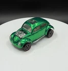 Vintage Hot Wheels Redline Custom Volkswagen Green US Base - Excellent, Bad Axle