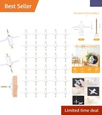 60-Piece Heavy Duty Plasterboard Fixings Set - Wall Plugs & Screws Included