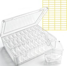 Bead Organizer Box 30 Pcs Small Beads Organizers and with Clear Jewelry Organ...