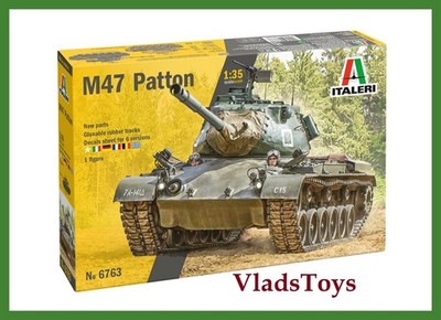 Italeri Plastic Model kit 1/35 Scale M47 PATTON Medium tank 6763 