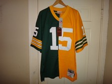 Men's Bart Starr 1969 Mitchell & Ness GB Packers Split Throwback Legacy Jersey