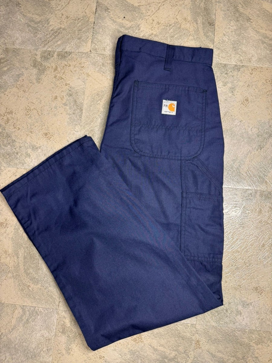 Carhartt ワークパンツ ダークブルー Carhartt FR Lightweight Canvas Work Pants Dungaree Navy - Men's | eBay