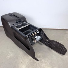 2014-2015 Gmc Sierra 1500 Denali Center Floor Console Brown W. Wood Trim Oem 2014-2015 Gmc Sierra 1500 Denali Center Floor Console Brown W. Wood Trim Oem