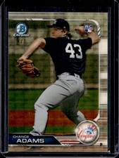 2019 Bowman Chrome Chance Adams RC SuperFractor Rookie #1/1 Yankees