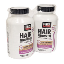 Force Factor Hair Growth Accelerator Capsules, 180 Count, Exp 10/2028