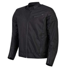 Spada Cafe Flux Ce Motorcycle Motorbike Textile Jacket Black
