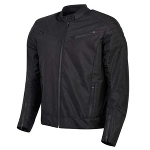 Spada Cafe Flux Ce Motorcycle Motorbike Textile Jacket Black
