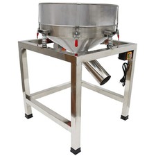 Electric Vibrating Screen Stainless Steel Shaker Sieve 19.6"Dia with 40&100 Mesh