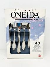NOS Oneida Stainless AMERICAN HARMONY ARBOR 40 Piece Service for 8 18/8 USA 1992