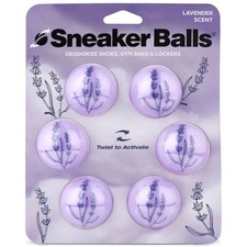 Sneaker Balls Lavender Scented Shoe Freshener, Lavender, 6 Pack